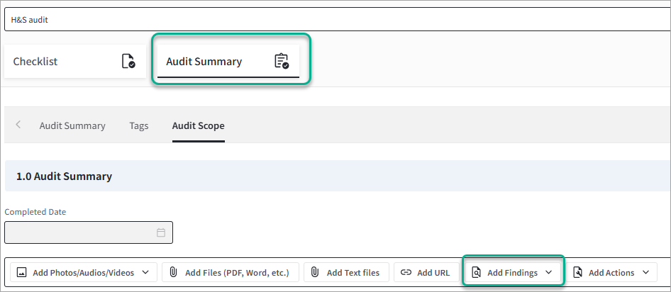 audit summary add finding.png